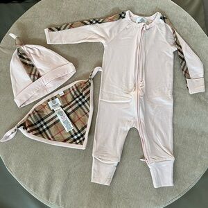 Burberry Three-piece Baby Set